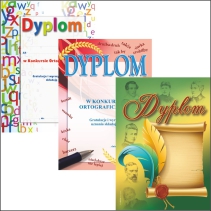 Dyplomy za konkurs ortograficzny/ literacki