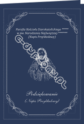 Teczka/okładka z kartonu ozdobnego religijna