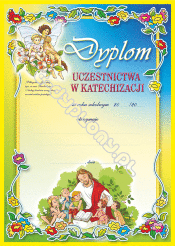 Dyplom uczestnictwa w katechizacji