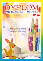 Dyplom pasowania na starszaka (kangurek)