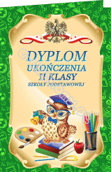 Dyplom B5 ukończenia 2 klasy
