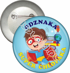 Przypinka "Odznaka Super Chłopaka"