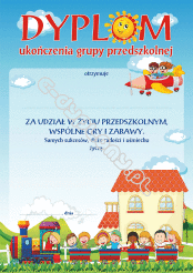 Dyplom ukończenia grupy przedszkolnej