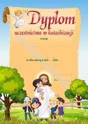 Dyplom uczestnictwa w katechizacji
