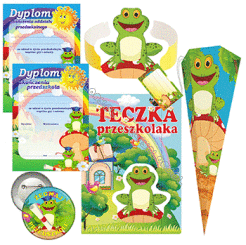Zestaw na ukończenie przedszkola (żabka)