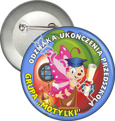 Przypinka "Ukończenie przedszkola. Motylki"