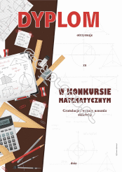 Dyplom za konkurs matematyczny