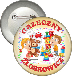 Przypinka "GRZECZNY ŻŁOBKOWICZ"