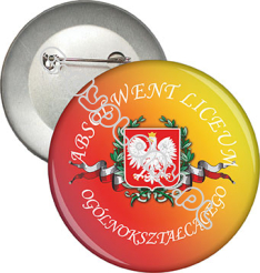 Przypinka "Absolwent liceum"