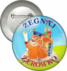 Przypinka "Żegnaj zerówko. Wiewiórka"