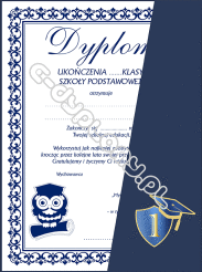 Dyplom Koperta A4 z tarczą (3 kolory)
