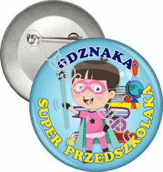 Przypinka "Odznaka Super Przedszkolaka"