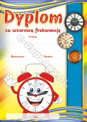 Dyplom za Wzorową Frekwencję