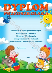 Dyplom przedszkolaka