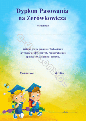 Dyplom pasowania na zerówkowicza 
