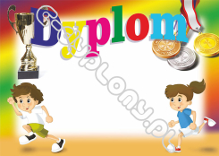 Dyplom sportowy dzieci