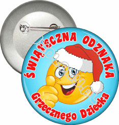 Przypinka "Świątecna odznaka grzecznego dziecka"