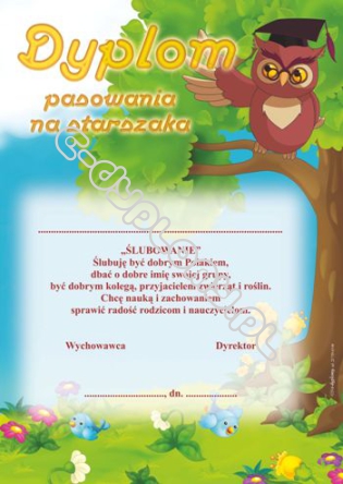 Dyplom Pasowania Na Starszaka