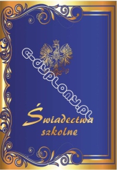 Teczka Świadectwa szkolne, z gumką