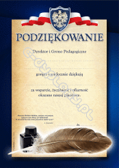 Podziękowanie A4