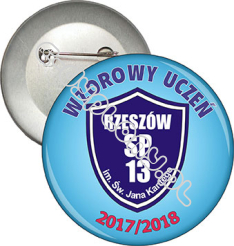 Przypinka "Wzorowy Uczeń. Tarcza"