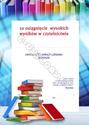 Dedykacja za osiągnięte wyniki w czytelnictwie