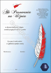 Wkładka do etui "Akt Pasowania na Ucznia"