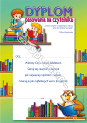 Dyplom Pasowania na Czytelnika