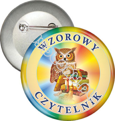 Przypinka "WZOROWY CZYTELNIK"