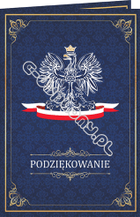 Podziękowanie z godłem B5