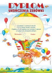 Dyplom ukończenia zerówki