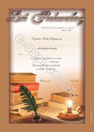 List pochwalny