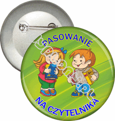 Przypinka "Pasowanie na czytelnika"