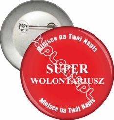 Przypinka "Super Wolontariusz"
