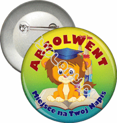 Przypinka "Absolwent. Lew"