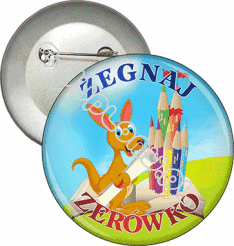 Przypinka "Żegnaj zerówko. Kangurek"