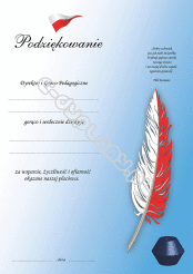 Wkładka do etui "Podziękowanie"