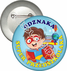 Przypinka "Odznaka Super Przedszkolaka"