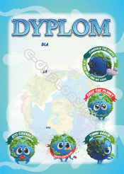 Dyplom  "Światowy Dzień Ziemi"