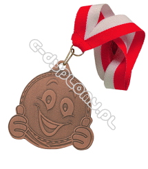 Medal "Buźka brązowa"  z wstążką