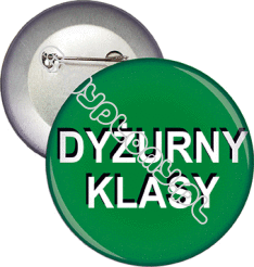 Przypinka "Dyżurny klasy"