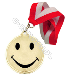 Medal "Uśmieszek"  z wstążką