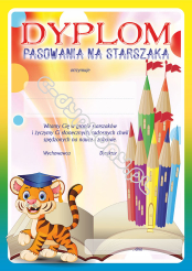 Dyplom pasowania na starszaka (tygrys)