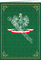 Teczka na uniwersalna z godłem (zielona)