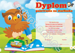 Dyplom pasowania na starszaka (mała sówka)