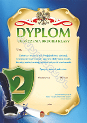 Dyplom A4 Ukończenia 2 Klasy SP