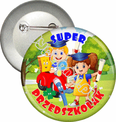 Przypinka "Super Przedszkolak"