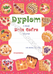 Dyplom z okazji Dnia Gofra