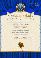 Dyplom "Przyjaciel Szkoły"