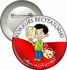 Przypinka "KONKURS RECYTATORSKI"